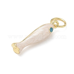 Ciondoli smaltato in ottone&nbsp;KK-CBA6980-11G-A