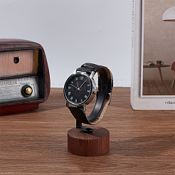 Schwarzer C-förmiger Armbandständer aus Metall&nbsp;BDIS-WH0018-01A