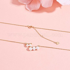 Collana pendente con perline di perle naturali&nbsp;JN1054A