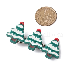 Haarspangen aus Harz mit weihnachtlichem Motiv und Krokodilklemmen&nbsp;PHAR-JH00113