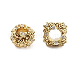 Messing Mikro ebnen Zirkonia European Beads&nbsp;KK-Q006-40G