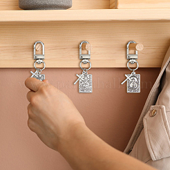 Decorazioni con pendenti in lega di tarocchi&nbsp;HJEW-DC0001-15