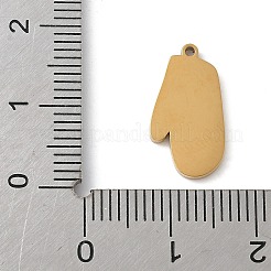 Weihnachtsmotive 304 Edelstahl Emaille Anhänger&nbsp;STAS-K312-04K-G