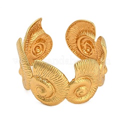 Muschelförmige Armreifen aus Edelstahl 304 für Damen&nbsp;BJEW-A150-02G