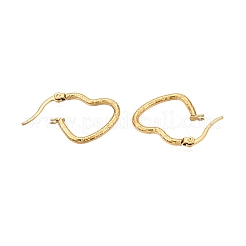 Pendientes de aro de acero inoxidable 201 con revestimiento al vacío de PVD&nbsp;EJEW-T002-04