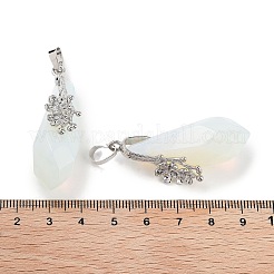 Pendenti a goccia sfaccettata in opalite&nbsp;G-Q163-04P-04