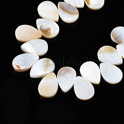 Eau douce naturelle de coquillage perles brins&nbsp;SHEL-Q024-008