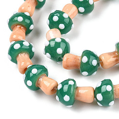 Chapelets de perles vernissées manuelles&nbsp;X-LAMP-N024-09E