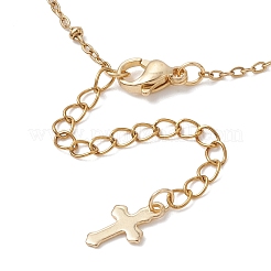 Bracelet en acier inoxydable 304 avec maillons en agate noire naturelle pour femme&nbsp;BJEW-JB13004-02