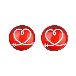 Glas cabochons&nbsp;GGLA-WHC0001-06
