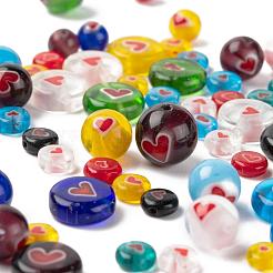 360pcs 5 Arten handgemachte Bunte Malerei-Perlen&nbsp;LAMP-LS0001-03