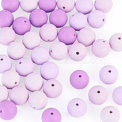 40 perles focales rondes en silicone de 4 couleurs&nbsp;SIL-TAD0001-02A