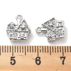 Pendentifs en zircone cubique transparente micro pavé&nbsp;KK-M102-08P