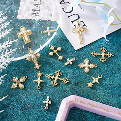 18 pièce de 9 pendentifs en alliage de style et maillons de composants de lustre&nbsp;FIND-CD0001-40