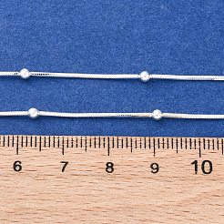 2.5 mm Messingkugel-Schlangenkette für Damen und Herren&nbsp;KK-P302-03S