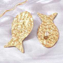 Boucles d'oreilles à tige en acier inoxydable 304 pour femmes&nbsp;SA-B001-02G-B