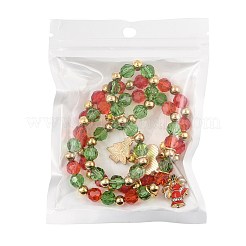 Ccb Kunststoff- und Glasperlenarmbänder&nbsp;BJEW-FS00029