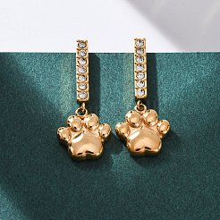 Orecchini pendenti in acciaio inossidabile 304&nbsp;EJEW-C148-02G