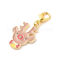Décorations de pendentif en alliage d'émail sur le thème de noël&nbsp;HJEW-JM00667