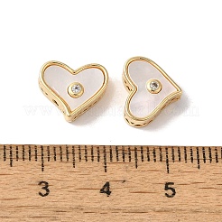 Mehrsträngige Glieder aus Messing mit klarem Zirkonia-Pavé&nbsp;KK-B098-04G-02