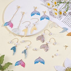 Kit para hacer aretes con forma de cola de sirena diy&nbsp;DIY-SZ0009-63