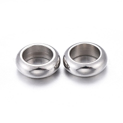 Perles d'espacement en acier inoxydable 201 résistantes au ternissement&nbsp;STAS-K200-07P-A