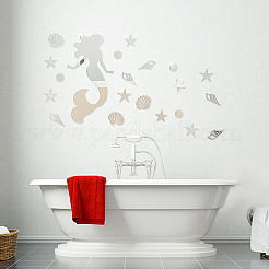 3 juego de kit de decoración de pared con espejo acrílico adhesivo DIY&nbsp;DIY-CN0001-92