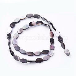 Naturali labbro nero perline shell fili&nbsp;SSHEL-E571-44