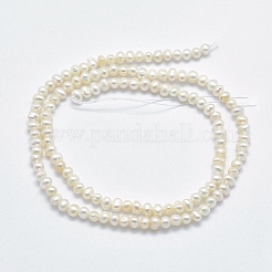 Brins de perles de culture d'eau douce naturelles&nbsp;PEAR-F007-62-01