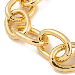 Collane con catene portacavi in alluminio grosso da donna&nbsp;NJEW-K261-01D-G