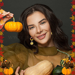 DIY-Armband-Bastelset mit Herbstmotiv&nbsp;DIY-OC0010-61
