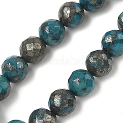 Chapelets de perles de pyrite naturelle &nbsp;G-K181-K02