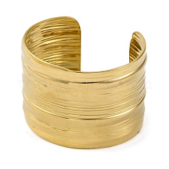 Ionenplattierung (IP) 304 Edelstahl-Manschettenarmbänder für Frauen&nbsp;BJEW-D050-01G