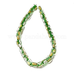 Perles de verre faites à la main en feuille d'or et en feuille d'argent&nbsp;FOIL-C001-01A-03