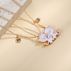 Colliers à pendentif en alliage avec émail&nbsp;PW-WG800FB-01