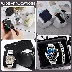 Exhibidores de joyas con almohadas para pulseras y relojes de gamuza sintética&nbsp;FIND-WH0173-237A