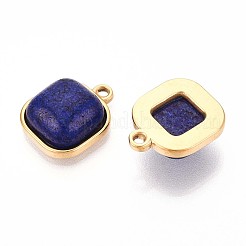 Gefärbte natürliche Lapislazuli-Quadratanhänger&nbsp;STAS-N109-211A-G