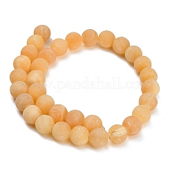 Brins de perles de calcite jaune naturelle&nbsp;GG-CBAA3AB-03-12mm