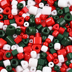 Perles de rocaille en verre sur le thème de Noël&nbsp;SEED-N007-13L