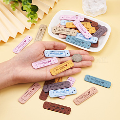 Mikrofaser-Lederetiketten&nbsp;DIY-TA0003-14