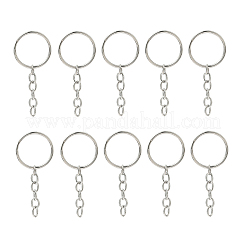 Porte-clés fendus en acier inoxydable 304&nbsp;KEYC-JKC01372-01