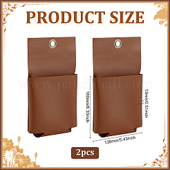 Supporti di stoccaggio rettangolari in pelle PU da parete&nbsp;ODIS-WH0099-186