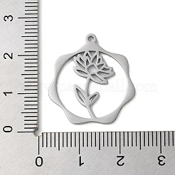 Pendentifs en acier inoxydable 304 anti-ternissement&nbsp;STAS-P338-01H-P