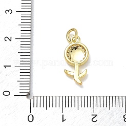 En laiton avec pendentifs en strass&nbsp;KK-CBAD872-01G-05