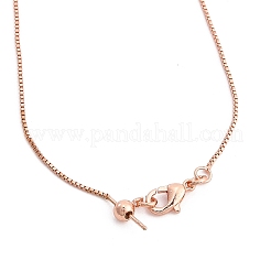0.9 mm verstellbare Messing-Kettenkette mit Schieber für Männer und Frauen&nbsp;NJEW-G160-21RG