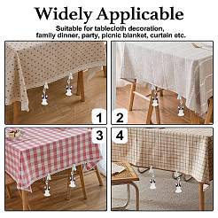 8 poids de nappe en résine pour chien&nbsp;HJEW-SW00128-04