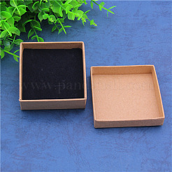 Kraftpapier-Karton-Schmuckset-Schachteln&nbsp;CBOX-WH0001-D03
