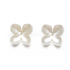 Cappucci di perline in plastica imitazione perla con vernice spray&nbsp;MACR-S245-17