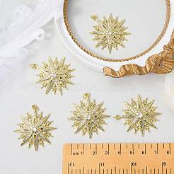 Ciondoli in ottone con micro pavé di zirconi da 5 pezzo&nbsp;ZIRC-SZ0005-73