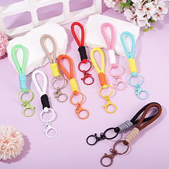 10 Stück 10 Farben Polyester-Lanyard-Hand-Handygurte&nbsp;MOBA-TA0001-03